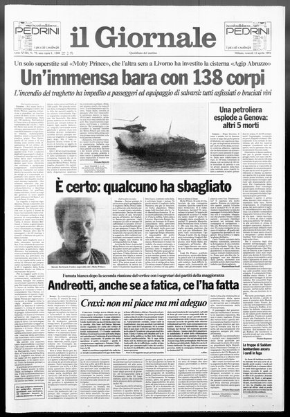 Il giornale : quotidiano del mattino